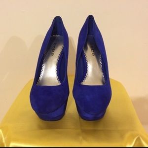 Bebe Blue High Heels